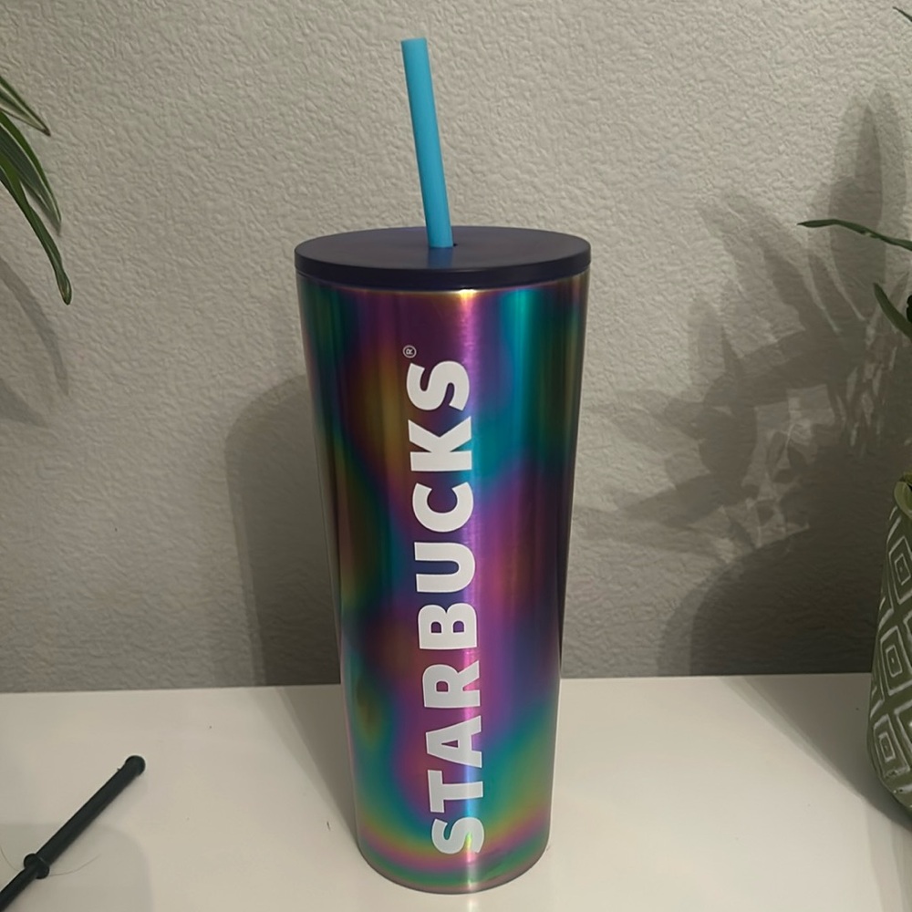 Oily metal Starbucks cup 24oz